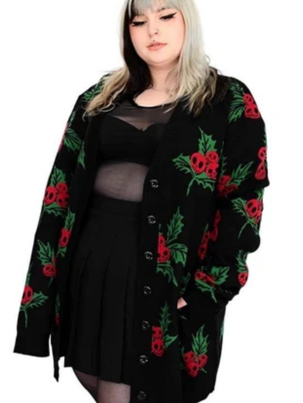 Foxblood Haunted Holly Sweater